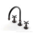 Brushed Gold Widespread Bathroom Faucet